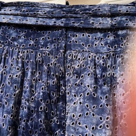 Amadi high low eyelet skirt with fabric belt - Picture 4 of 5